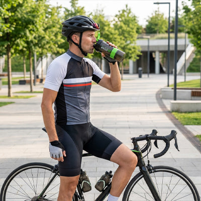 shaker proteine homme sur velo